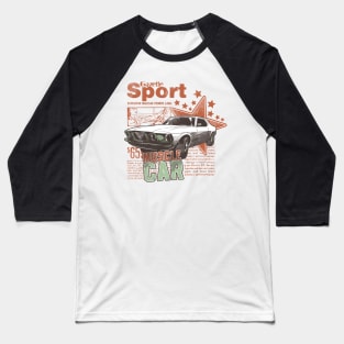 Classic Sport Fast Car Baseball T-Shirt